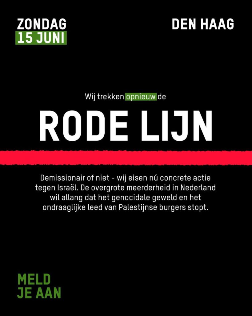 Rode lijn 15 juni 2025